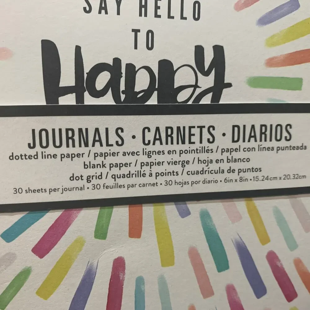 NIP Happy Planner journals notebooks 3 piece set dotted line paper 6x8 MAMBI
